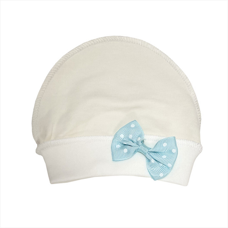  Hat with blue bow